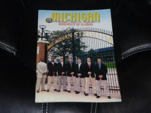 2001 ILLINOIS AT MICHIGAN COLLEGE FOOTBALL PROGRAM NEAR MINT - Picture 1 of 1