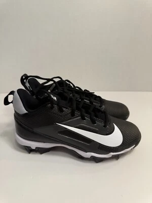 .9081 Men's Nike Alpha Menace 4 Shark Football Cleats Black/White-US 4.5 Youths - Image 1 of 4