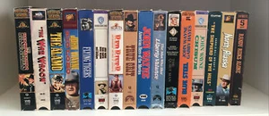 16 VHS John Wayne Lot Classic Westerns War Movies Cowboy True Grit - Picture 1 of 7