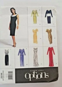 Vogue Easy Options 2238 Kleid Top und Rock Schnittmuster fehlt Größe 6 8 10 - Bild 1 von 12