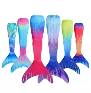 Kids Girls Mermaid Tail Swimming Swimmable Costume Women Swimwear Beachwear AU - Picture 1 of 46