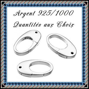 Fermoirs mousqueton ovale 20mm, en Argent 925/1000 . Réf: CHOM1 - Bild 1 von 1