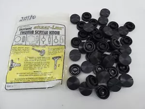 *Confezione da 46* Manopola Vite Pollice Zigrinata a Cesoia 83-98-906B 5/16" Nera - NUOVA... - Foto 1 di 7