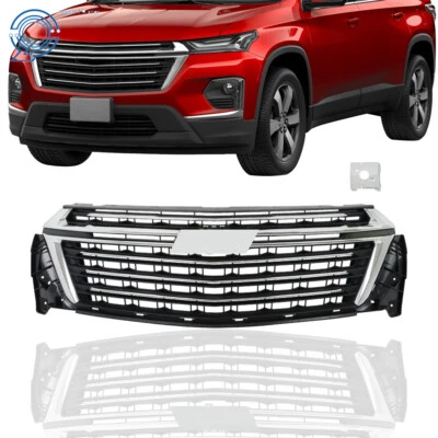 For Chevrolet Traverse 2022-2023 Front Upper Grille Chrome Surround 87830141 Foto 1 de 4