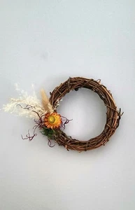 Boho Minimal Wreath. Pampas Grass Decor - Picture 1 of 5