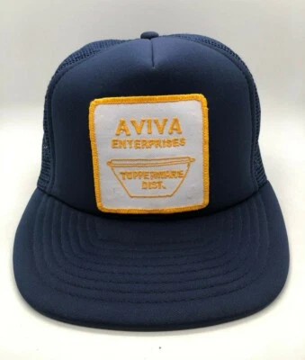 Aviva Enterprises Tupperware Dist Vintage Empleado Gorra Sombrero Adulto Camionero Malla Foto 1 de 4