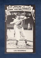 LOU BOUDREAU, Cleveland Indians | 1973-1980 TCMA All-Time Greats postcard F