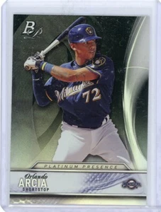 2016 Bowman Platinum Black #PP-15 Orlando Arcia No 1 of 1 - Picture 1 of 2