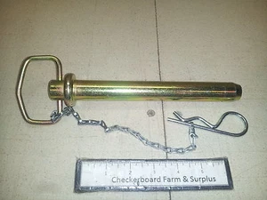 NOS Perno in acciaio a sgancio rapido 1" x 7" con manico e chiave e cordino catena A7546 HD - Foto 1 di 1