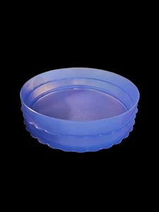 Tupperware 4897A Blue Plate Cake Stand Base Plate Pie Stackable Riser 1 Set NOS - Picture 1 of 5