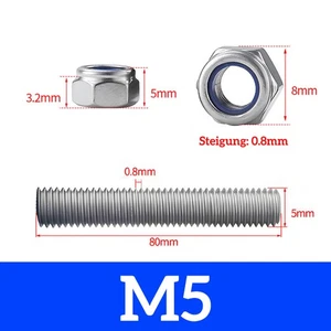 elbstsicherende Muttern Edelstahl V2A A2 - Bild 1 von 1