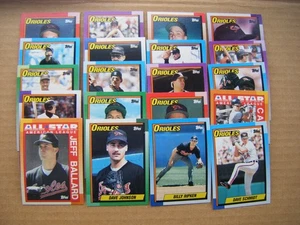 Topps 1990 Baltimore Orioles 35 con juego de cartas intercambiadas del equipo - Imagen 1 de 2