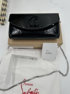 Women's Christian Louboutin loubi 54 patent leather clutch/shoulder bag - Picture 1 of 8