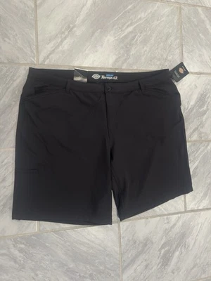 Pantalones Cortos Dickies Para Mujer Negros Cooling Temp-iQ Calce Relajado Talla 22 Nuevos con Etiquetas Foto 1 de 4