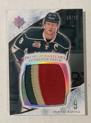 2010/11 Mikko Koivu Ultimate Premium Patches 3 Color Patch 15/25 Minnesota Wild - Image 1 of 2