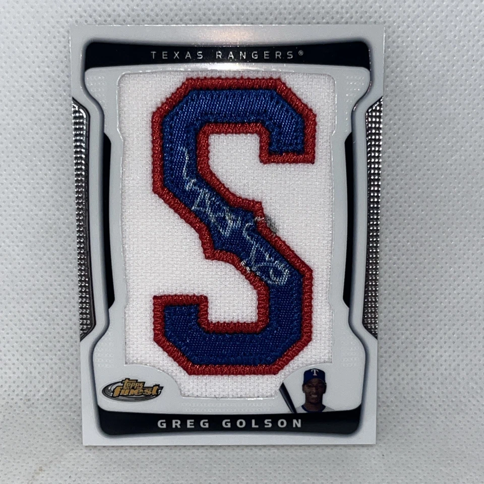 Greg Golson 2009 Topps Melhor Autógrafo Auto Carta Patch SP /218 Texas Rangers - Imagem 1 de 4