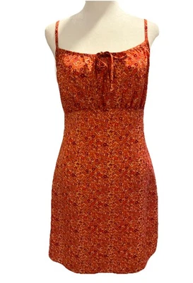 Fashion Bug Floral Sundress Sz Large Empire Waist Fairy Boho Cottage Y2K Vintage - Image 1 of 4