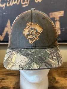 Vintage OSU Cowboys Camo Hat Cap One Size Oc Sports - Picture 1 of 8