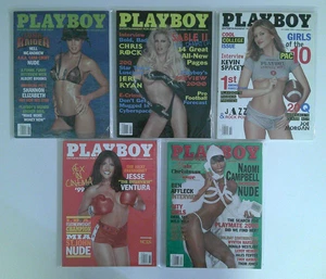 1999 Playboy Magazines Lot of 5. Includes Bags & Boards. - Bild 1 von 1