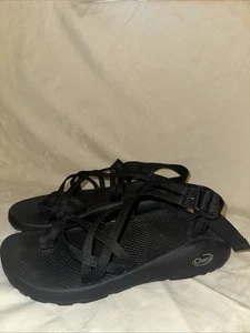 CHACO J105492W WOMEN CLASSIC STRAP SANDAL BLACK 10 W10 Rafting Hiking Excellent - Picture 1 of 7
