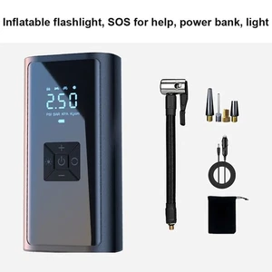 150 PSI Tragbare Elektrische Reifenpumpe mit LED Licht Fahrrad Luftkompressor - Bild 1 von 6