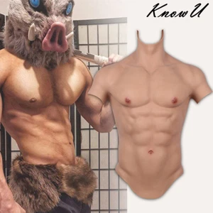 Déguisement Faux Muscle Homme Seins Seins Silicone pour Cosplay Simulation... - Foto 1 di 15