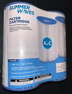 Summer Waves Filter Cartridge Type A or C (2pack) NEW - Picture 1 of 7