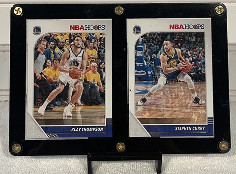 GS Warriors Splash Bro’s 2 Card Plaque ‘Steph & Klay’ Panini 2019 Cover