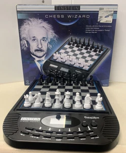 Genuine Excalibur Einstein Brain Games Chess Wizard in Original Box - Picture 1 of 6