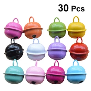 30PCS 22mm Jingle Bell Metal Round Mini Bells Jewelry Ornaments Decor Pendants - Picture 1 of 12