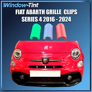 Abarth Frontgrill Abdeckungen 595 Serie 4 (16-24) Italienisch Tricolore Grün Weiß Rot - Bild 1 von 2