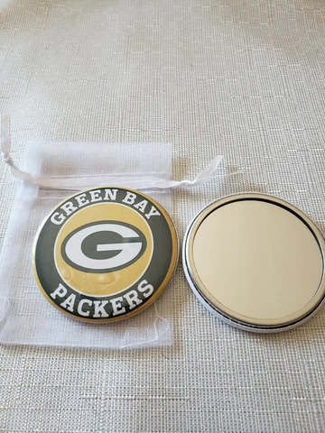 Pocket Purse Mirror Green Bay Packers Cover