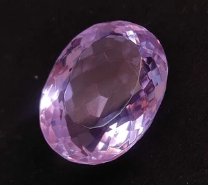 Piedra preciosa suelta certificada corte ovalado topacio color lavanda brasileño natural 99,45 quilates - Imagen 1 de 8