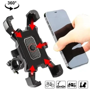 Bike Mobile Holder 360° Phone Rotation Shockproof Mount for Motorcycle & Bicycle - Zdjęcie 1 z 15