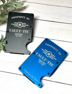 Tactical Minimalist Metal Vault Tec Wallet - RFID Card Holder Fallout Wallet - Picture 1 of 8