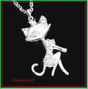 Chain And Pendant Catsuit Beautiful Of Metal And Glass With Mobility Measures - Picture 1 of 2