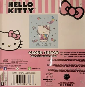 Hello Kitty Dream and Sparkle Cloud Throw Blanket 60”x70” - Picture 1 of 3