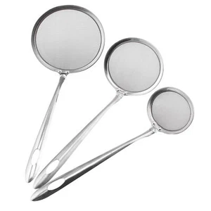 2XMesh Strainer Strainers FINE Small Large Stainless Steel Colander for Kitchen - Picture 1 of 15