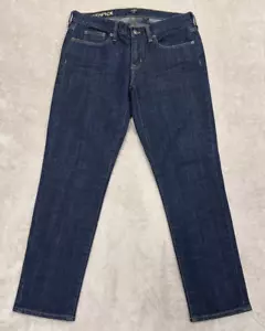 J CREW Womens Jeans Dark Soft Wash Stretch Size 29 Toothpick Ankle Skinny - Picture 1 of 20