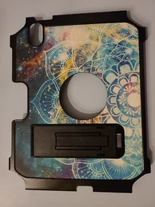 iPad Mini 6, 6th Gen Case 2021 w Pencil Holder Kick Stand Hybrid Mandala Black - Picture 1 of 5