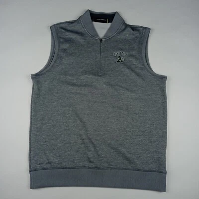 UNDER ARMOUR Oakland Athletics Sweatshirt Vest MLB Baseball Men's Size Large - Image 1 of 4