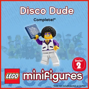 GENUINE LEGO Collectable Minifigures Series 2 Disco Dude col02-13 col029 8684 - Picture 1 of 5
