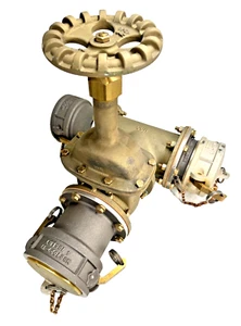 MBC 235-RF 4" Anodized Aluminum TTMA Flanged Tee Style Gate Valve, Camlock Ends - Picture 1 of 14