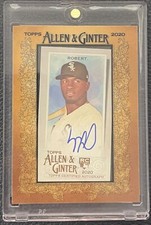 Luis Robert 2020 Allen & Ginter Mini Framed Auto Rookie Card RC #MA-LR