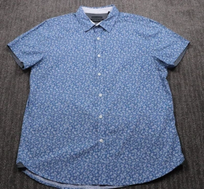 Camisa Kenneth Cole New York Floral Manga Corta Abotonada Ropa de Calle Para Hombre L Foto 1 de 4