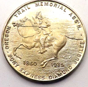 Pony Express Diamond Jubilee 1935 llamado medio dólar - Imagen 1 de 2