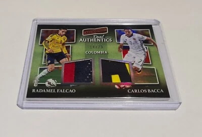 2017 Panini Aficionado Dual Authentics Radamel Falcao/Carlos Bacca 14/25 - Image 1 of 2