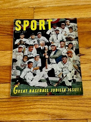 5/1951 NEWSSTAND Sport Magazine Great Baseball Jubilee VG-EX! - Image 1 of 4