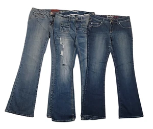 VMI Amethyst Jeans Farlow Straight Leg Women's Lot of 3 Distressed Denim Size 11 - Picture 1 of 8