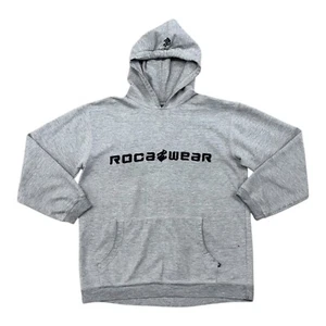 Vintage Y2K Rocawear Hoodie Sweatshirt Youth Size Large (14/16) Gray Hip Hop  - Picture 1 of 11
